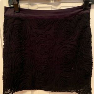 Black mini skirt